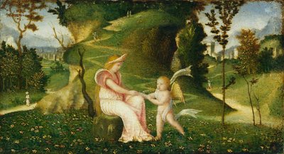 Venus and Cupid in a Landscape by Giorgione da Castelfranco